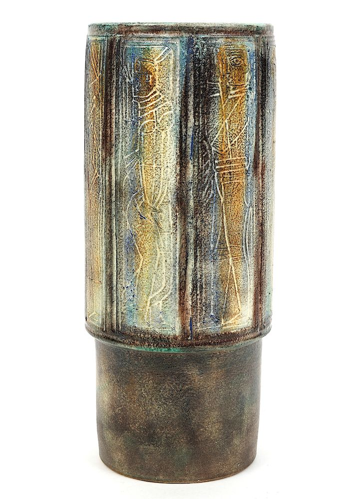 Multicolor Theo and Susan Harlander Pottery Vase Theo and Susan