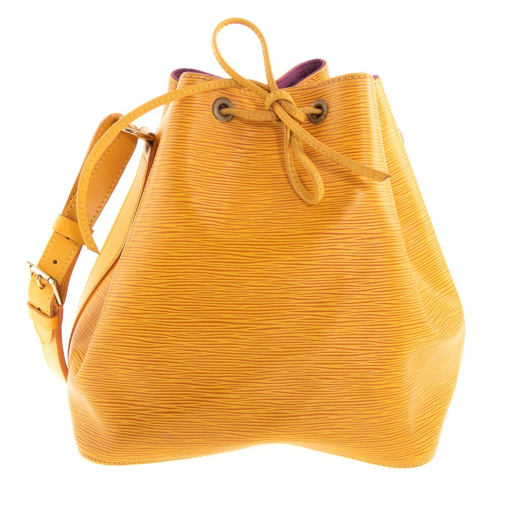 A Louis Vuitton Yellow Epi Noe PM A yellow Epi