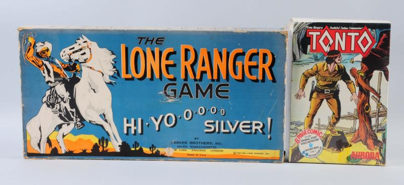 Lone Ranger Game And Tonto Model Kit This lot includes