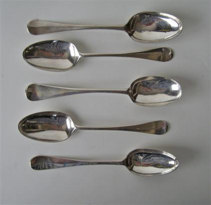 Pair of silver tablespoons john waite kingston ri 2nd half