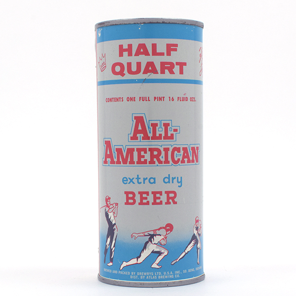 All American Beer Half Quart Flat Top DREWRYS 224 7Reference