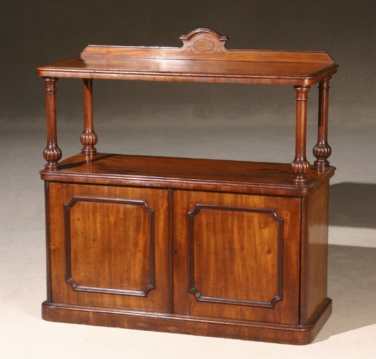 Victorian Walnut Server Last Quarter 19th Century The panel doors