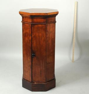 English Mahogany Octagonal Pot Stand W Cabinet English mahogany octagonal