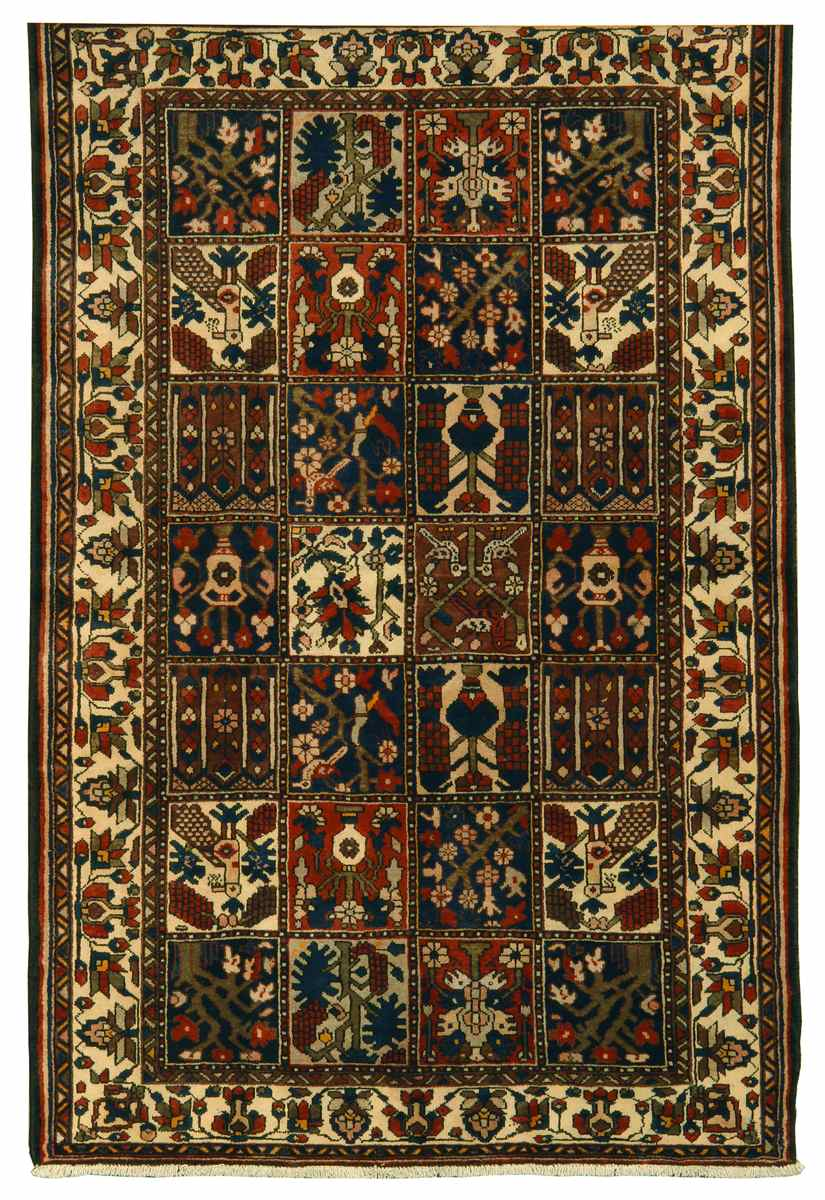 ORIENTAL RUG BAKTIARI IN GARDEN DESIGN 4 7 x 7