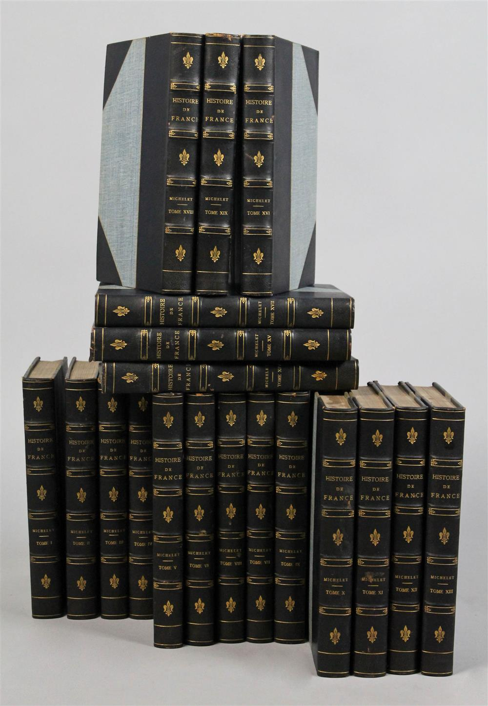HISTOIRE DE FRANCE NINETEEN VOLUMES J MICHELET PUBLISHED A LACROIX