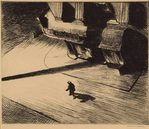 Edward Hopper American 1882 1967 Night Shadows Z 22 L