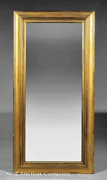 A Pair of American Late Classical Carved and Gilded Pier