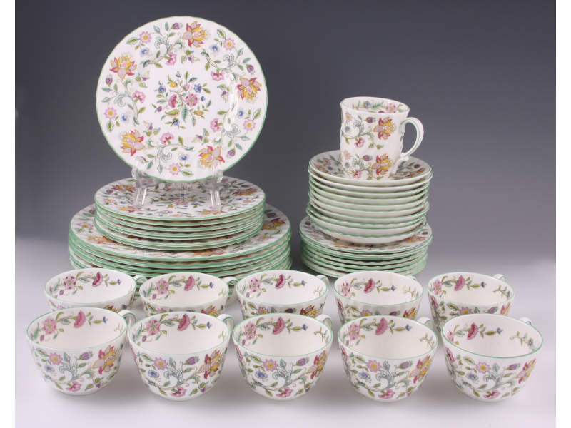China Dinner Service Haddon Hall by Mintons service for eight