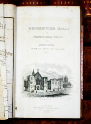 Westminster Hall 3 vols 1825 12mo Engraved plates A Short
