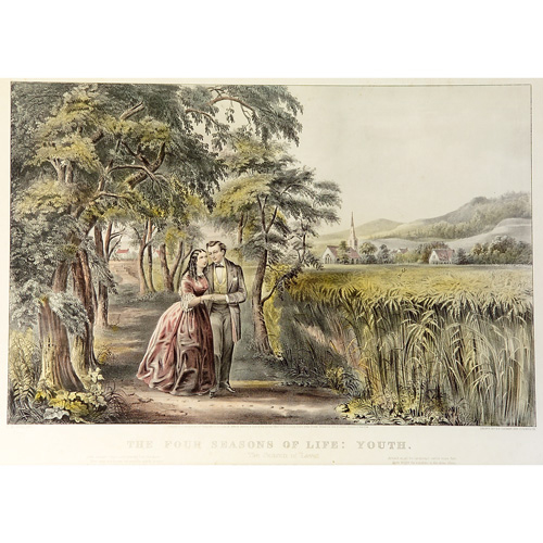 Currier Ives The Four Seasons of Life three of the