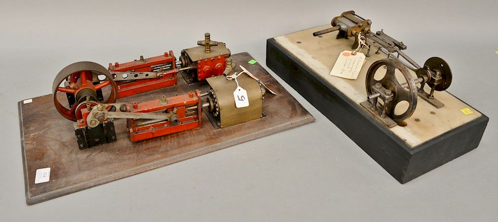 Two horizontal steam engines to include twin cylinder engine 5