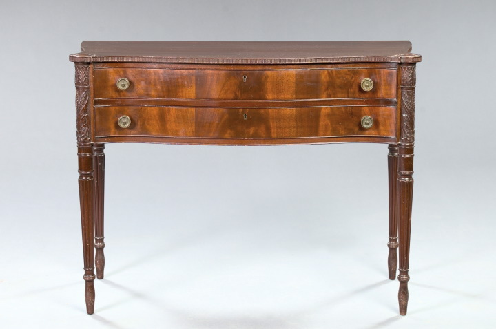 American Federal Style Mahogany Server Silver Chest first quarter 20th