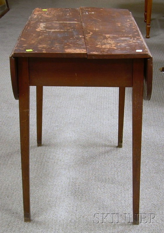 Federal Cherry Drop leaf Pembroke Table with End Drawer
