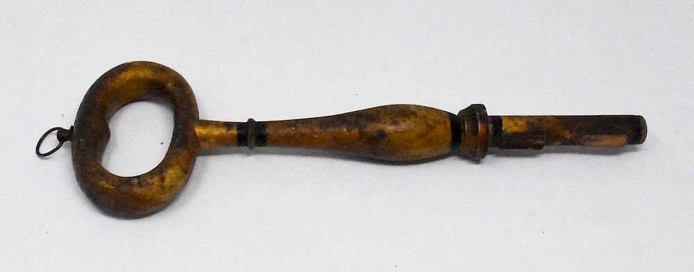 IOOF Wood Painted Gold and Black key IOOF 13 Wood