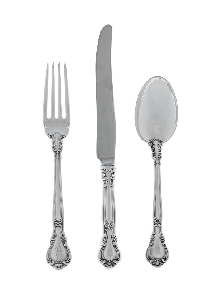 An American Silver Flatware Service An American Silver Flatware Service