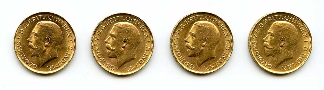 Australia George V Sovereigns 1917 P 4 KM 29 One
