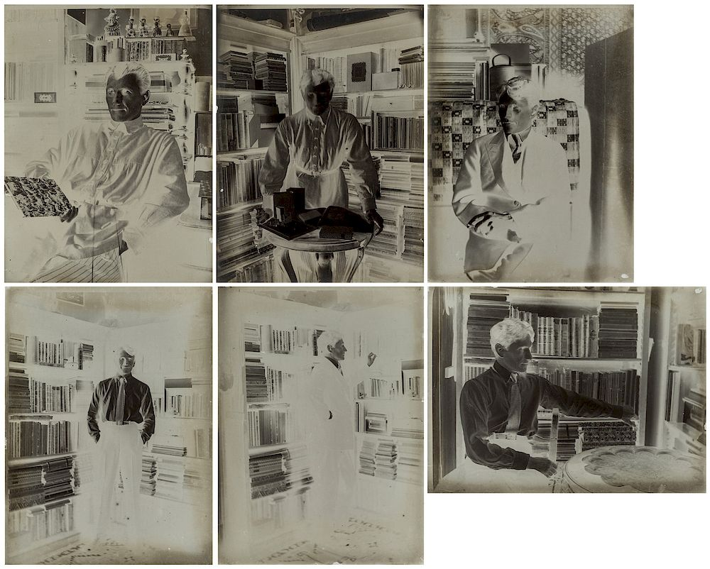 A GROUP OF SIX NEGATIVE PLATES DEPICTING MIKHAIL MIKHAILOVICH TARKHANOV