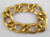 An 18 carat yellow gold bracelet by Boucheron French hallmarks
