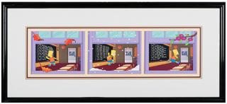 The Simpsons Blackboard Bungle Limited Edition Pan Cel Fox Matt