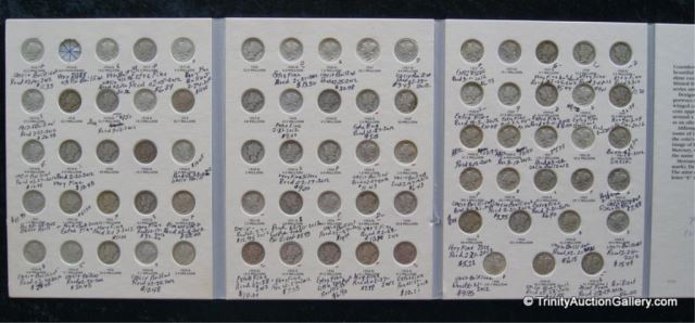 1916 1945 S Mercury Head Silver Dime Coin SetFrom an