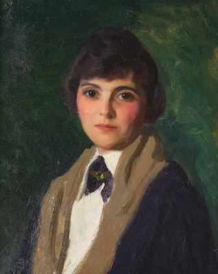Unsigned Portrait in the Manner of Robert Henri Portrait of