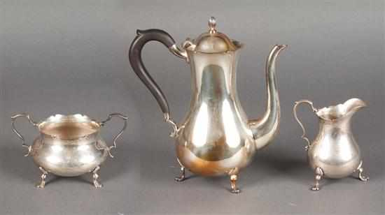 American sterling silver dessert coffee set Richard Dimes or Rogers
