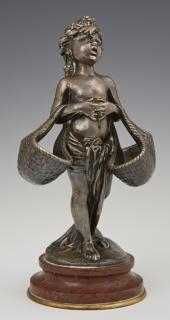 After Joseph Cheret 1838 1894 Putto with Baskets 19th c