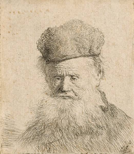 Rembrandt Harmensz van Rijn Dutch 1606 1669 Bust of an