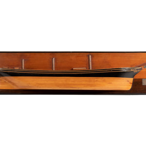A Half Hull Model of a Boat the back bearing