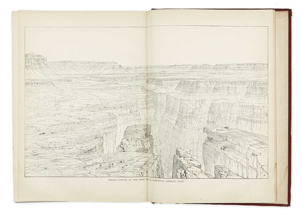 WEST Powell John Wesley Canyons of the Colorado Frontispiece plate