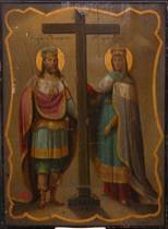 An Icon of St Constantine St Helen Dated 1867 A