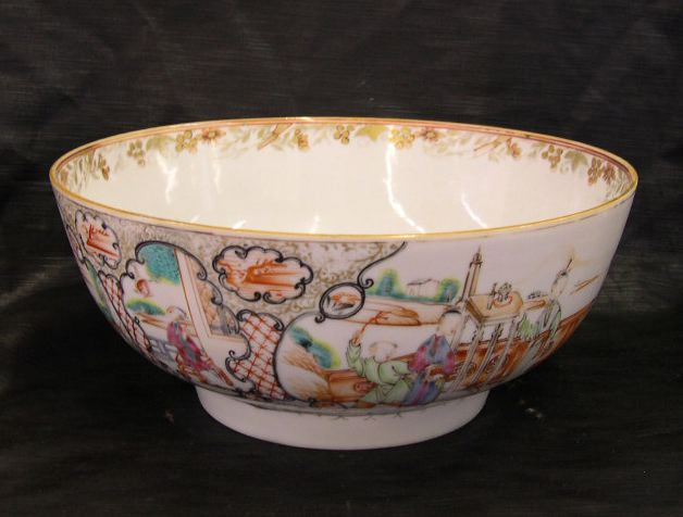 Chinese Export Porcelain Punch Bowl fourth quarter 18th century in