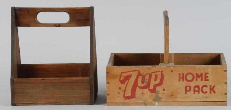 Lot of 2 1940s 7up Bottle Carriers Description The six