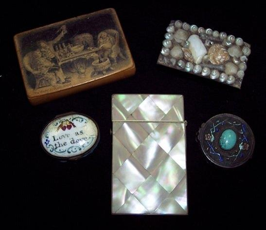 A Staffordshire enamel snuff box love as a dove a