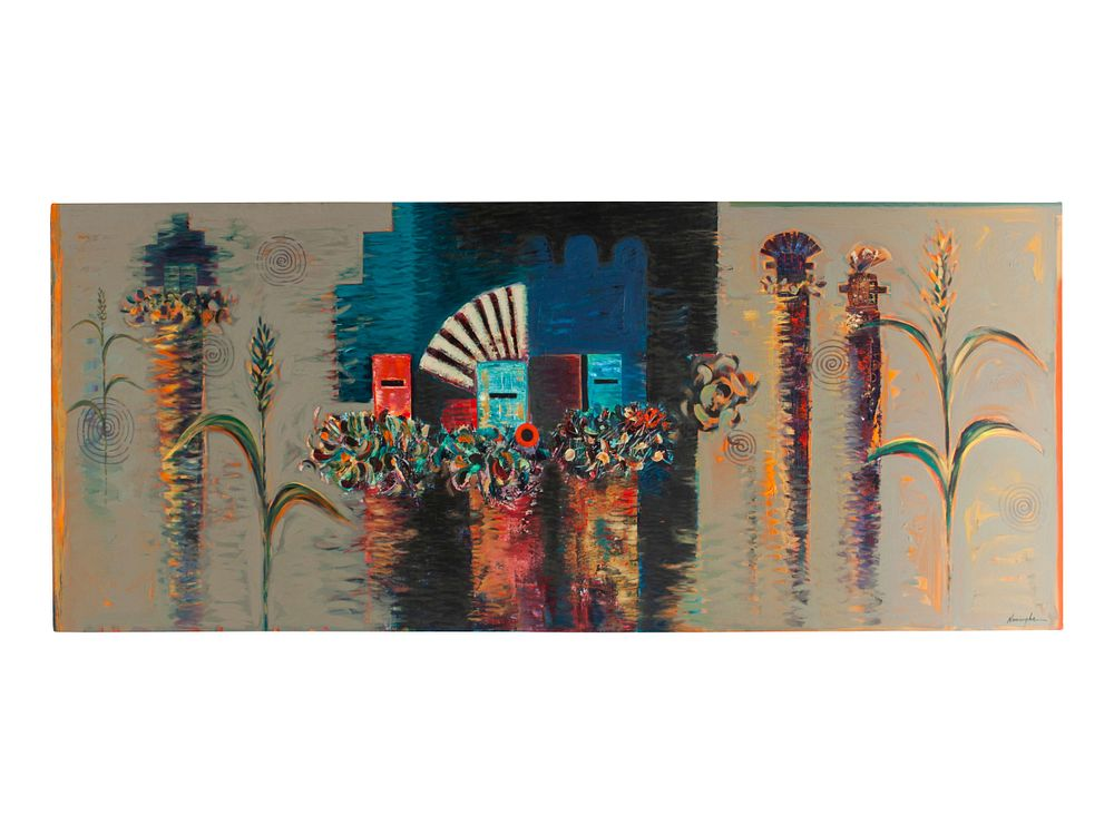 Dan Namingha Hopi Tewa b 1950 Kachina Blessing Chant Dan