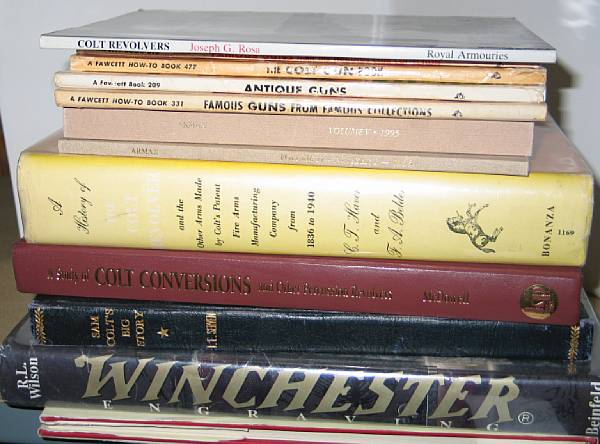 A lot of twelve volumes on Colt and Winchester Comprising
