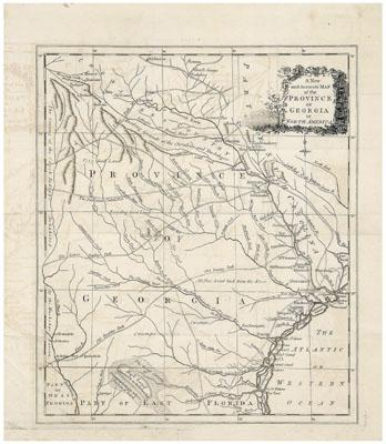 John Hinton map of Georgia quot A New and Accurate