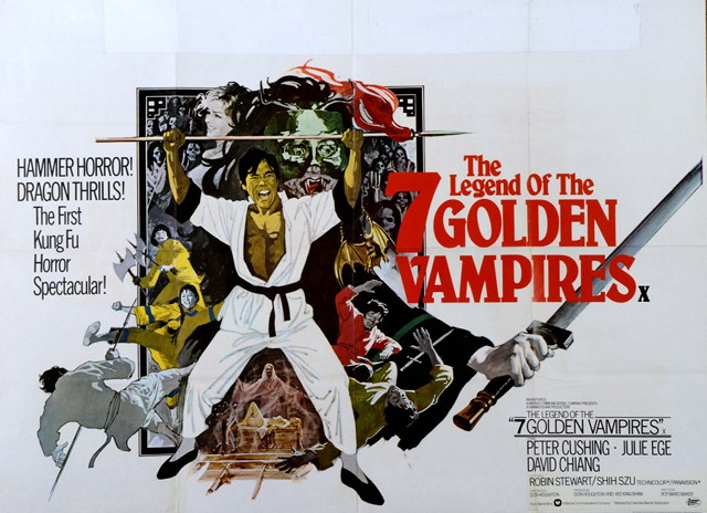 LEGEND OF THE 7 GOLDEN VAMPIRES Warner Brothers 1974 Hammer