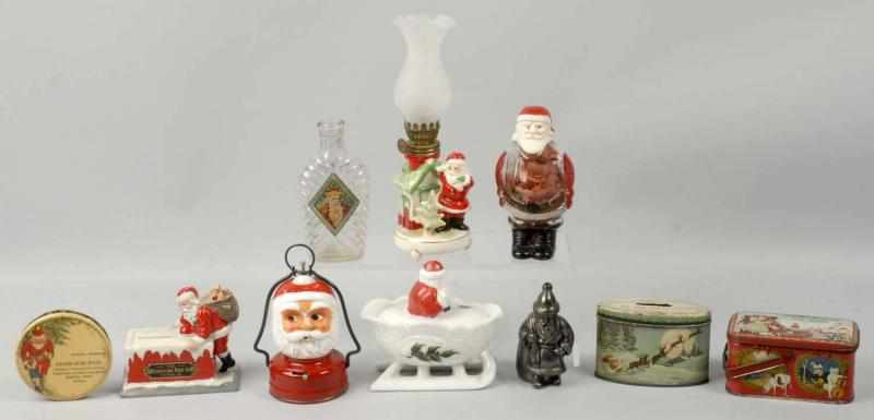 Lot of Christmas Related Items Description Includes a covered candy
