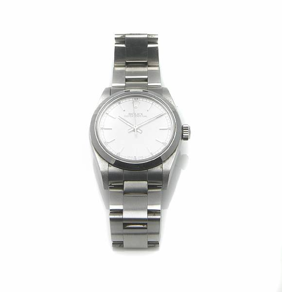 Rolex A mid size stainless steel self winding bracelet watch