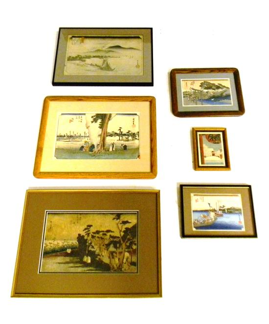 Utagawa Hiroshige aka Ando Hiroshige Japanese 1797 1858 six color