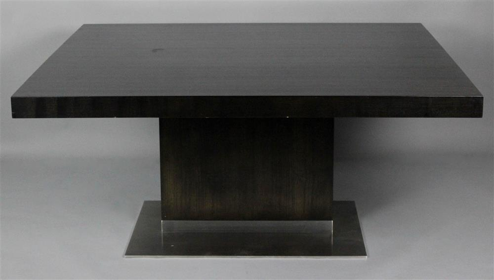CONTEMPORARY SWISS ROTHLISBERGER COMPANY DARK STAINED ASH AND STAINLESS STEEL