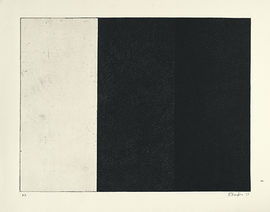 BRICE MARDEN Ten Days Etching and aquatint on Arches 1971