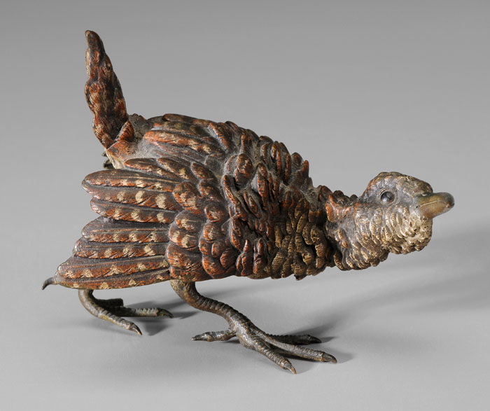 Cold Painted Bronze Kiwi Bird probably Austrian late 19th century