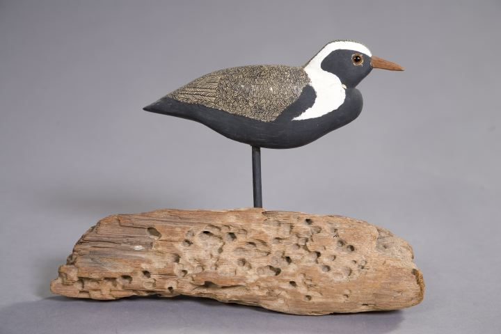 Good American Carved and Polychromed Wooden Figure of a Black