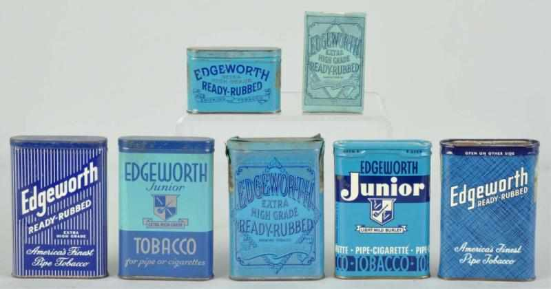 Lot of 7 Edgeworth Tobacco Product Tins Description All are
