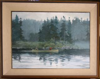 Richard Schelecht American 1936 On Long Pond Maine o b