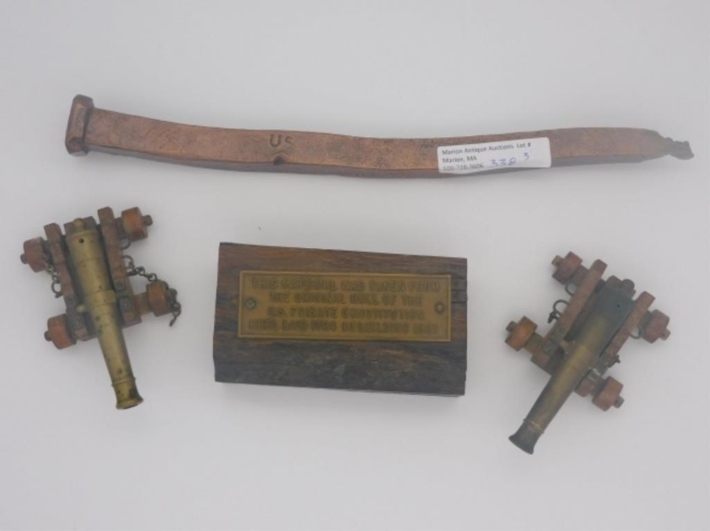 USS CONSTITUTION OLD IRONSIDES 4 PIECE OF LIVEoak from the