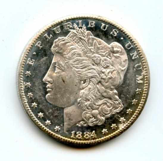 1884 CC 1 Lightly toned with reflective fields and frosty