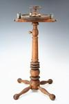CANDLE STAND 18th C American walnut candle stand with adjustable